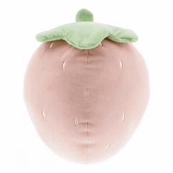 Unique Living kussen Tropic Icons strawberry roze 30 cm