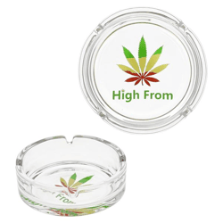 Aschenbecher Weed aus Glas ca. 10cmD