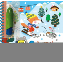 Ausmalen mit dem magischen Pinsel. Weihnachten