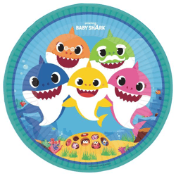 Baby Shark - 8 plates - 23 cm