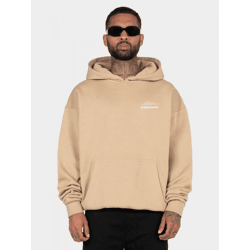bequemer MJ Gonzales Herren Hoodie große Kapuze Kapuze 460 g/m² mit Baumwolle Beige