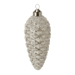 Christmas tree decoration cone, glass, approx. 14cmH