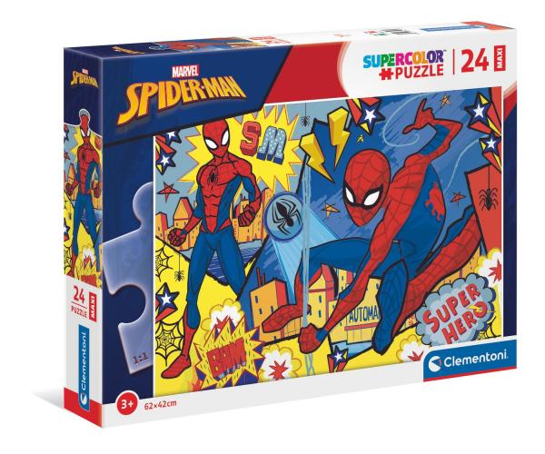 Clementoni 24216 - 24 Teile Maxi Puzzle - Spiderman