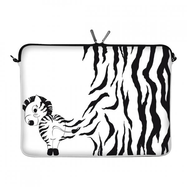 Digittrade Laptop-Hülle „Zebra“, 15,6 Zoll