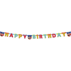 Disney Cars Formula 1 Happy Birthday Banner