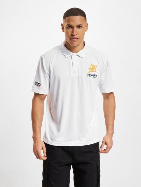 European League Of Football Feh&eacute;rv&aacute;r Enthroners PoloShirts leuchtend wei&szlig;