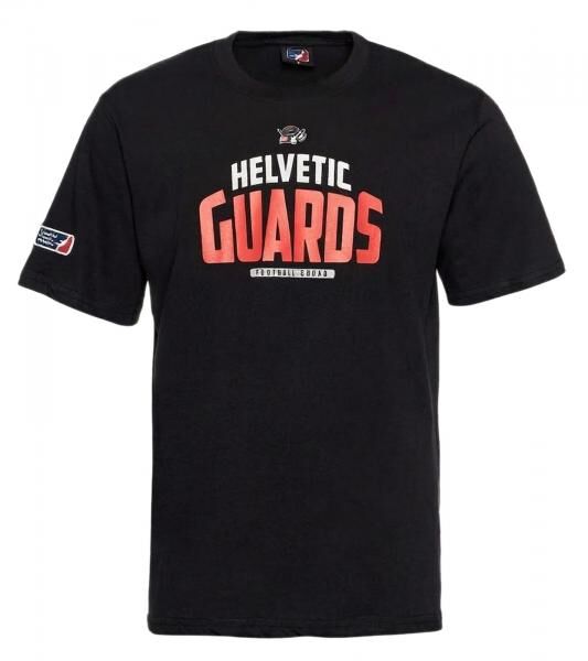 European League Of Football Helvetic Guards 1 T-Shirt schwarz
