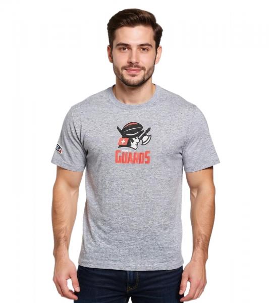 European League Of Football Helvetic Guards 3 T-Shirts grau meliert