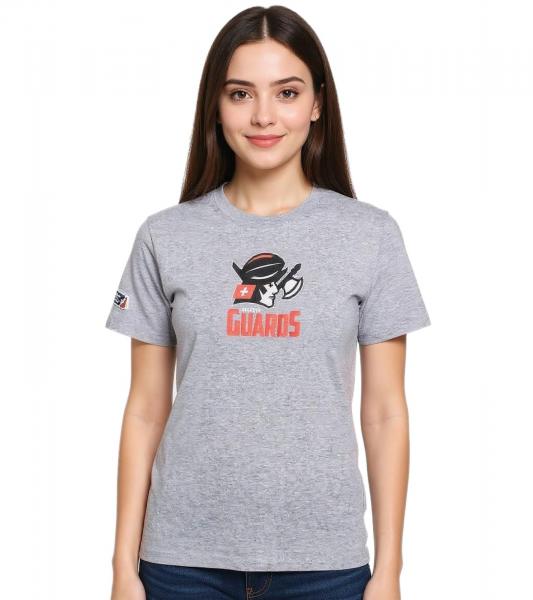 European League Of Football Helvetic Guards 3 T-Shirts grau meliert