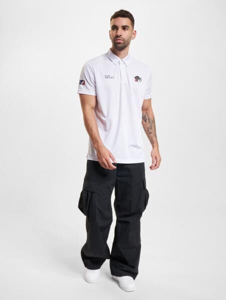 European League Of Football Helvetic Guards On-Field Poloshirt wei&szlig;