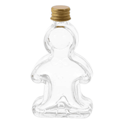 Flasche Lebkuchenmann, durchsichtig, ca.50ml