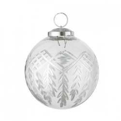 J-Line kerstbal glas Chloe 10 cm