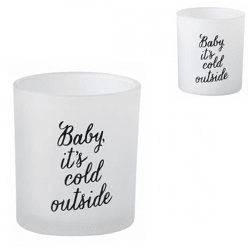 J-Line Teelichthalter „Baby“, 8 cm, 2er-Set, sortiert