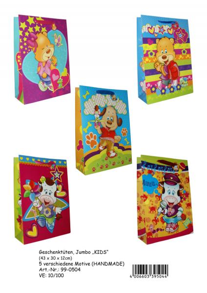 Kinder Geschenkt&uuml;ten - Jumbo -  5 Motive