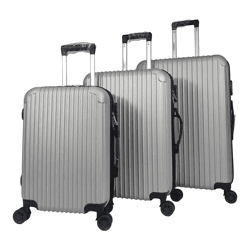 Kofferset A036 3tlg Grau