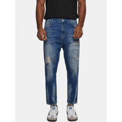 lässige 2Y Premium Herren Jeans Stretch Reißverschluss mit Baumwolle Blau