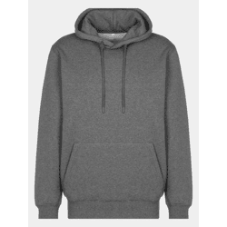 lässiger Stylefile Herren Hoodie Rippbündchen Kapuze mit Baumwolle Grau