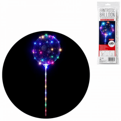 LED-Ballon mit Stiel, batteriebetrieben, 30 cm