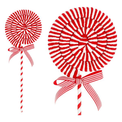 Lollipop rot/weiß, soft, L, ca. 41cmH