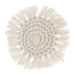 Macramé coaster, approx. 10cmD