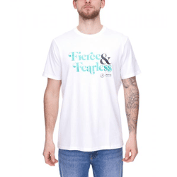 Mercedes-Benz AMG Petronas F1 Fierce and Fearless Graphic Herren T-Shirt Baumwoll-Shirt 701222348 002 Weiß
