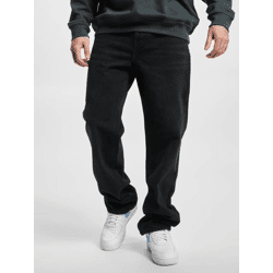 moderne Sixth June Herren Jeans Skinny Fit Taschen Schwarz