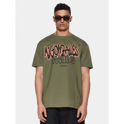 modernes MJ Gonzales Herren T-Shirt Oversize 240 g/m² mit Baumwolle Khaki