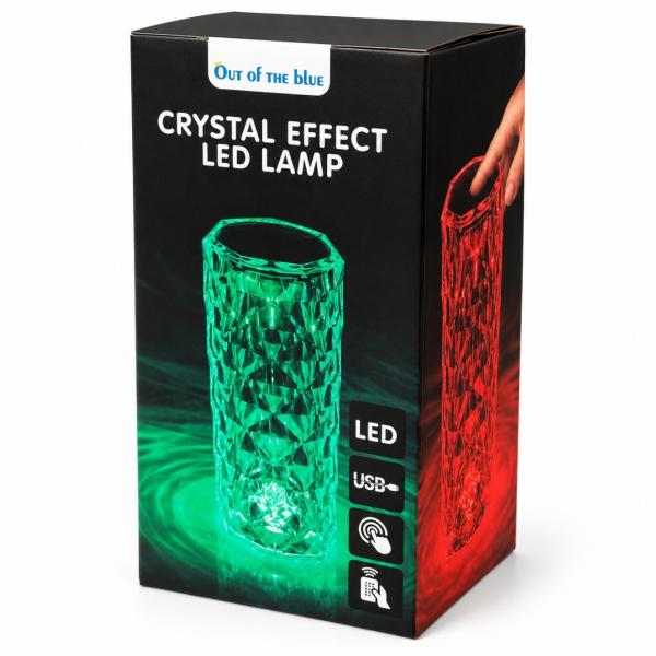Out of the Blue-Lampe Crystal LED, wiederaufladbar, 21 cm