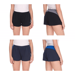 Outfitter OCEAN FABRICS Fitness-Shorts für Damen nachhaltige Sport-Hose Tahi Training OUT-W-1025-OTW in Navy/Blau oder Schwarz/Grau