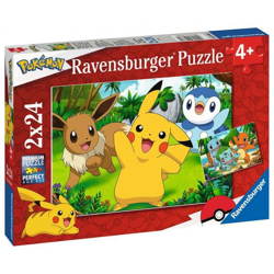 Pokémon - Pikachu und seine Freunde - Puzzle 2 x 24 Teile