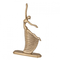 PTMD beeld Sheena aluminium goudkleurig 39 cm