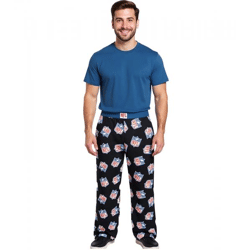 RE:COVERED X Multi Shield Loungepants Herren Schlafanzug-Hose mit NFL-Logo Pyjama-Hose RCNFL1404 Schwarz