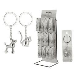 Key fob dog & cat, 2/s