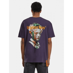 sportliches Forgotten Faces Herren T-Shirt Oversize mit Baumwolle Violett