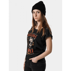sportliches Merchcode Damen T-Shirt Schwarz