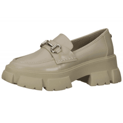 STEVE MADDEN Trifecta Plateau-Schuhe Retro Loafer Halbschuhe SM11001855-02002-166 Beige