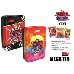 Topps Turbo Attax Formel 1 TC 2026 – MEGA TIN Guardians of the Grid & Sunshine State