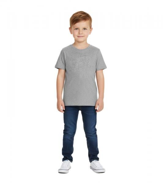 2er Pack PUMA Base Kinder Sport-Shirt für Jungen & Mädchen nachhaltiges Baumwoll T-Shirt mit Logo 678577 Grau, Dunkelblau oder 678260 Wei