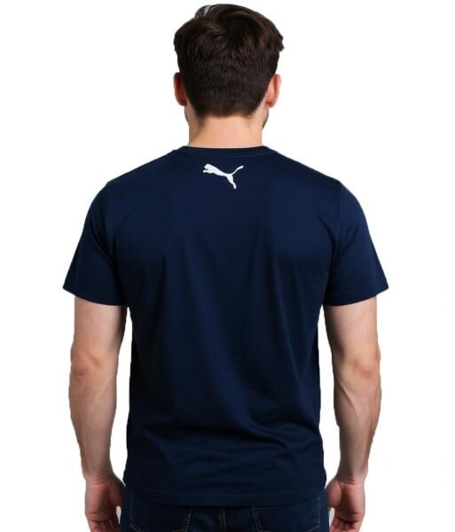 3er Pack PUMA Base Kinder Sport-Shirt f&uuml;r Jungen & M&auml;dchen nachhaltiges Baumwoll T-Shirt mit Logo 678577 02 Dunkelblau