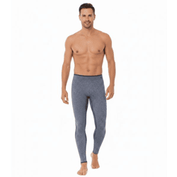 Atmungsaktive TOPTEX PRO Herren Funktions-Hose mit HydroTherm Leggings lange Unterhose mit OEKO-TEX Standard 100 Arbeits-Unterhose Blau mel