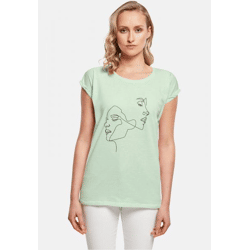 Comfortable Mister Tee Women's T-Shirt, 140 g/m², made of cotton, pastel green