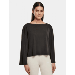 Comfortable Urban Classics Women's Oversized Sweatshirt, 200 g/m², Black