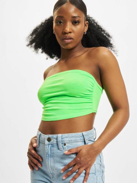 bequemes Urban Classics Damen T-Shirt Stretch 180 g/m&sup2; mit Baumwolle Neon-Gr&uuml;n