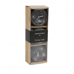 Countryfield floating candle Bollie gray 5 cm set of 3