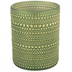 Countryfield Teelichthalter Nelle L grün 12,5 cm