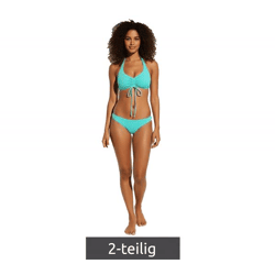 farbenfrohes 2-teiliges Damen Bikini-Set Badekleidung mit gefütterten Cups Bikini BH und Slip für Strand & Sommer 979250 Türkis