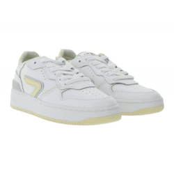 HUB Smash L31 Damen Sneaker mit Terry-Fütterung Echtleder-Schuhe W5008L31-L10-897 Weiß/Beige