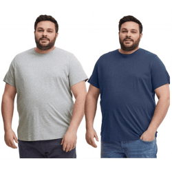 klassisches BLEND BHGila BT Herren T-Shirt mit Rundhals Shirt Große Größen 20716315ME in Blau oder Weiß