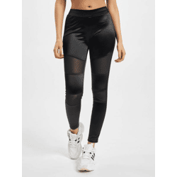 lässige Urban Classics Damen Hose Stretch Mesh 240 g/m² Schwarz
