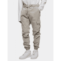 lässige URBAN CLASSICS Herren Jeans Kordelzug Taschen 320 g/m² mit Baumwolle Grau